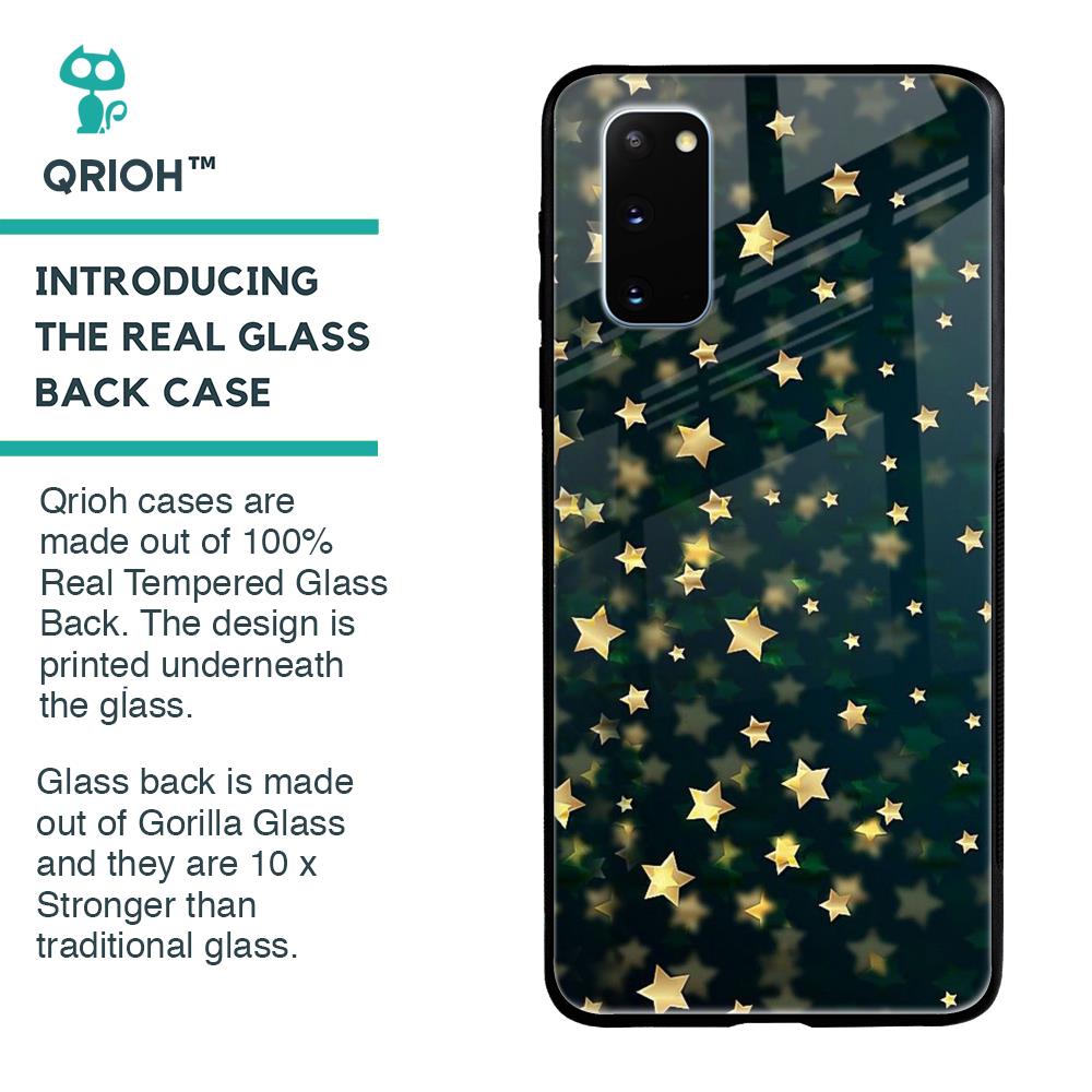 Dazzling Stars Glass Case For Samsung Galaxy S20