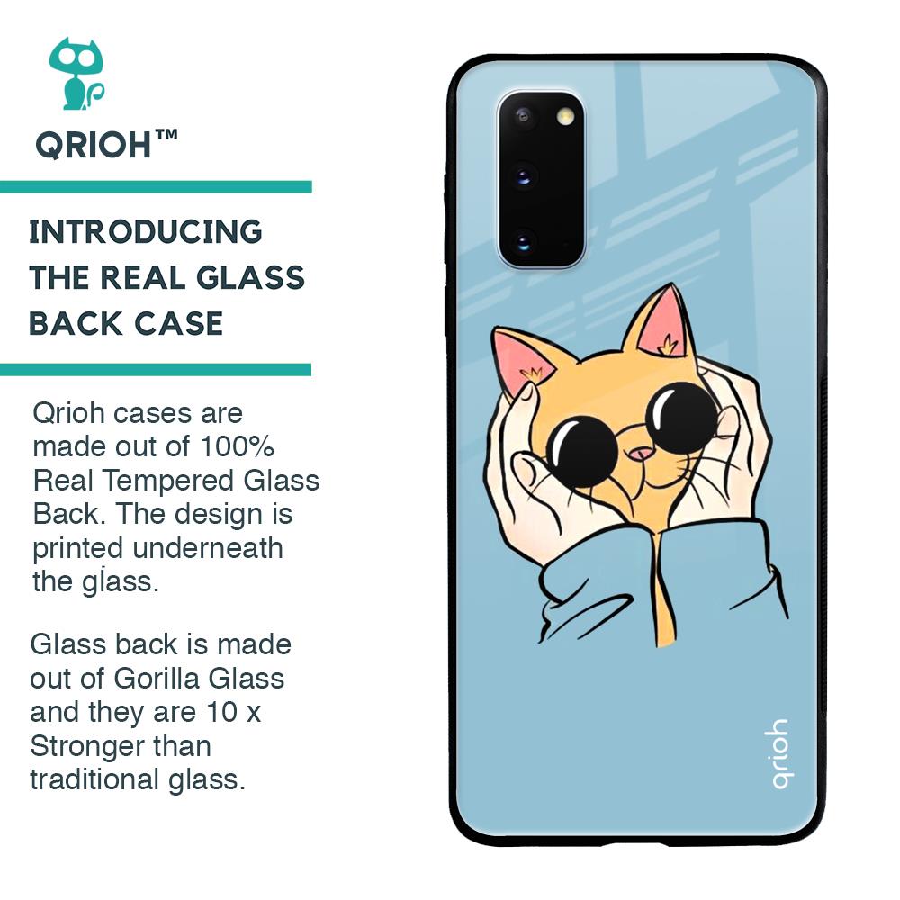 Adorable Cute Kitty Glass Case For Samsung Galaxy S20