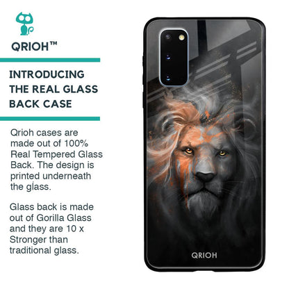 Devil Lion Glass Case for Samsung Galaxy S20