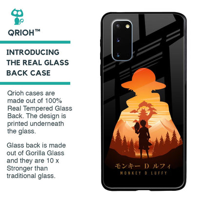 Luffy One Piece Glass Case for Samsung Galaxy S20