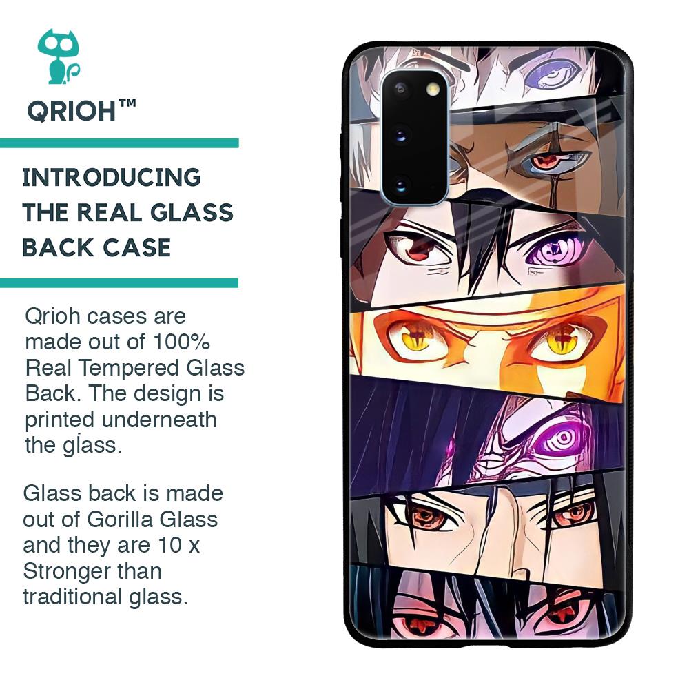 Anime Eyes Glass Case for Samsung Galaxy S20