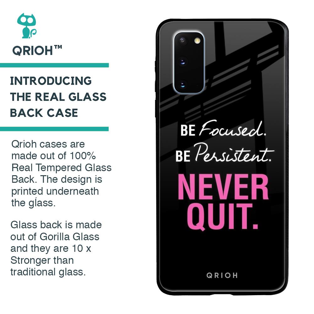 Be Focused Glass case for Samsung Galaxy S20