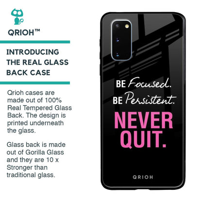 Be Focused Glass case for Samsung Galaxy S20