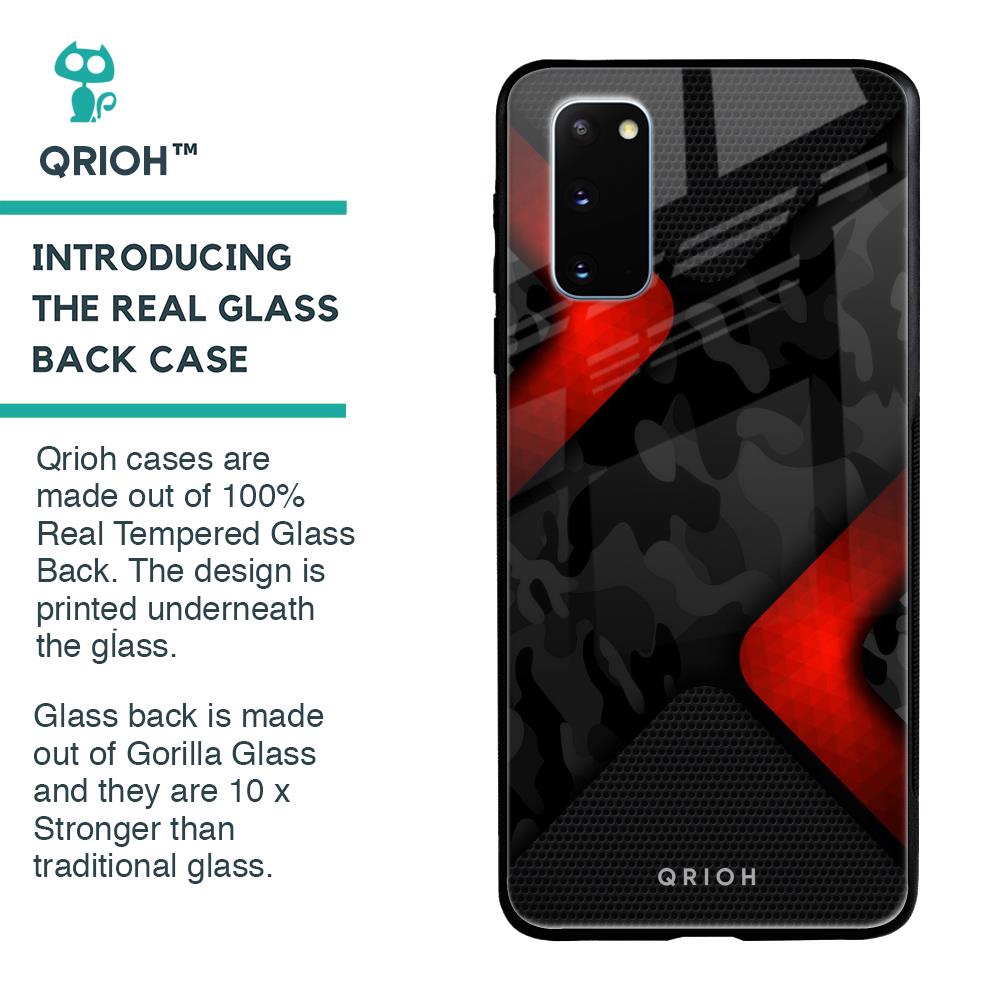 Modern Camo Abstract Glass Case for Samsung Galaxy S20