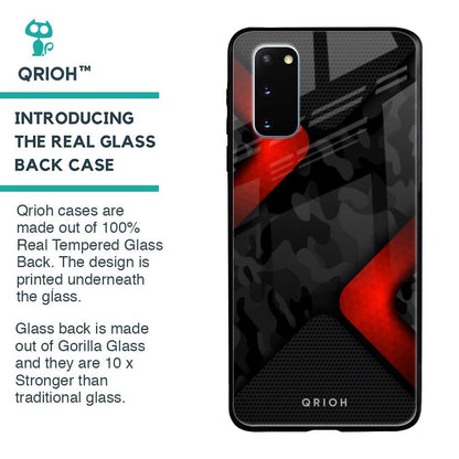 Modern Camo Abstract Glass Case for Samsung Galaxy S20