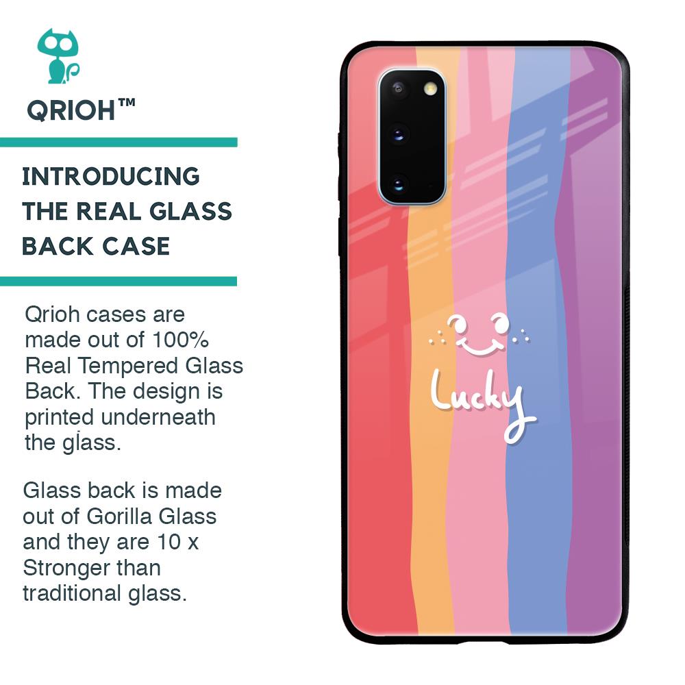 Lucky Abstract Glass Case for Samsung Galaxy S20
