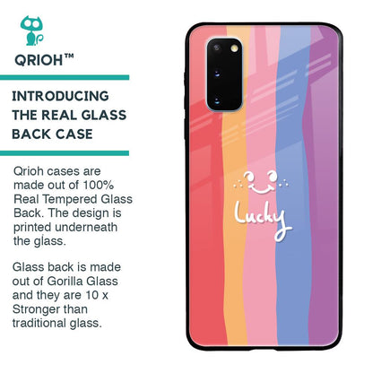 Lucky Abstract Glass Case for Samsung Galaxy S20