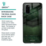 Green Leather Glass Case for Samsung Galaxy S20
