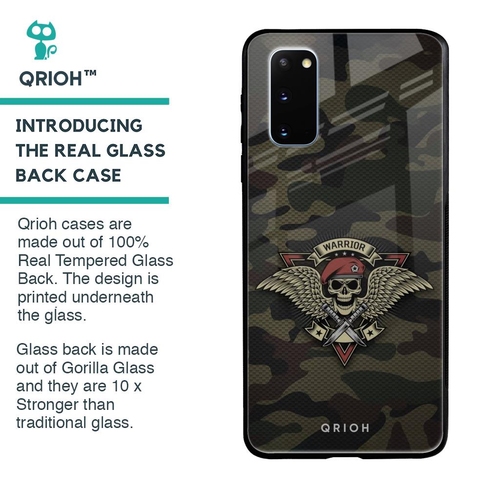 Army Warrior Glass Case for Samsung Galaxy S20