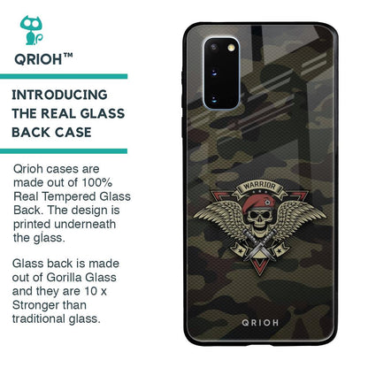Army Warrior Glass Case for Samsung Galaxy S20