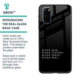 Black Soul Glass Case for Samsung Galaxy S20