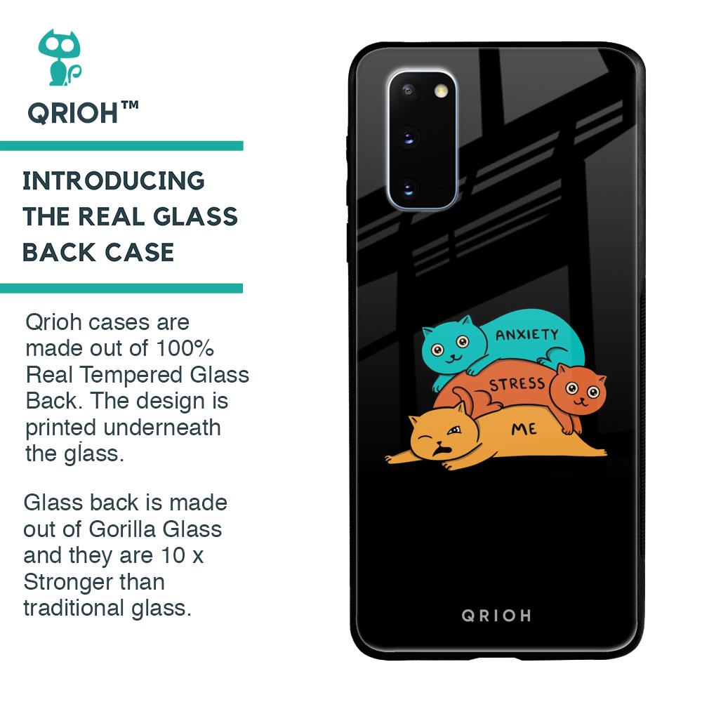 Anxiety Stress Glass Case for Samsung Galaxy S20