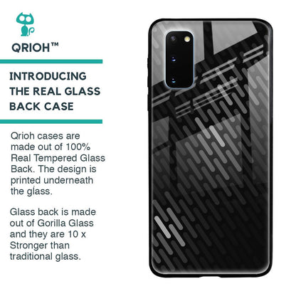 Dark Abstract Pattern Glass Case For Samsung Galaxy S20
