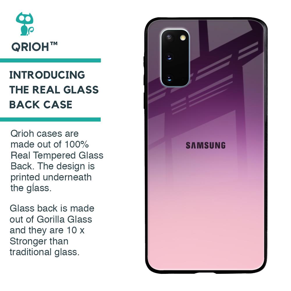 Purple Gradient Glass case for Samsung Galaxy S20