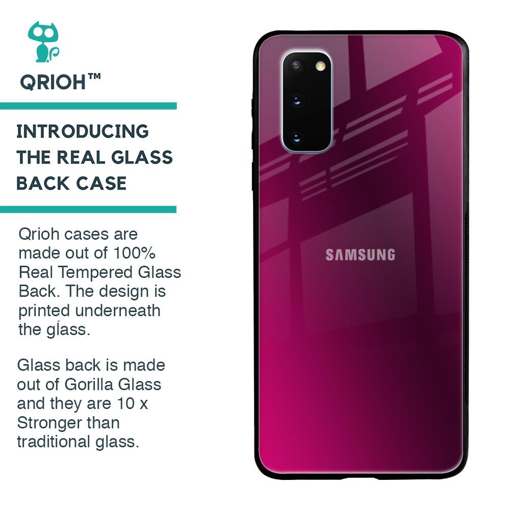Pink Burst Glass Case for Samsung Galaxy S20