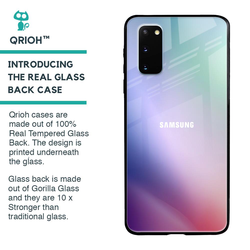 Abstract Holographic Glass Case for Samsung Galaxy S20