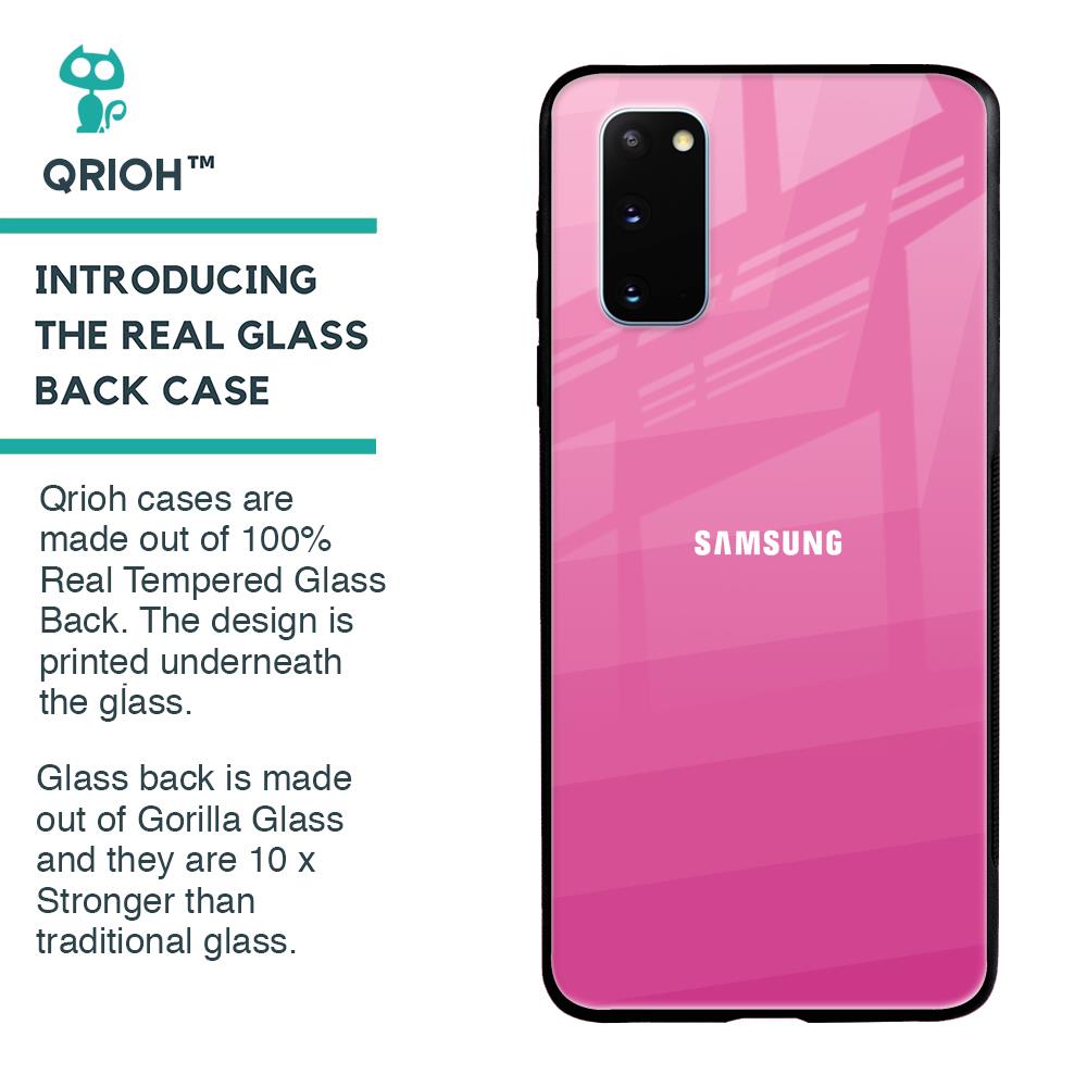Pink Ribbon Caddy Glass Case for Samsung Galaxy S20