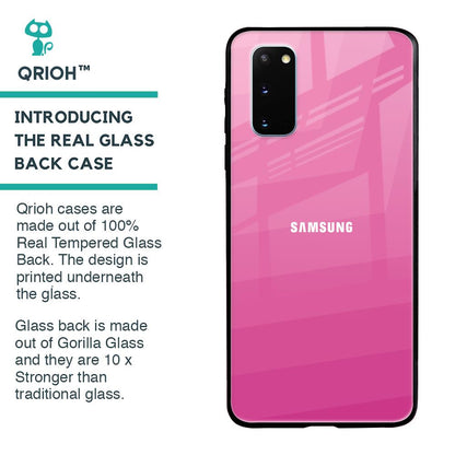 Pink Ribbon Caddy Glass Case for Samsung Galaxy S20