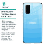 Wavy Blue Pattern Glass Case for Samsung Galaxy S20