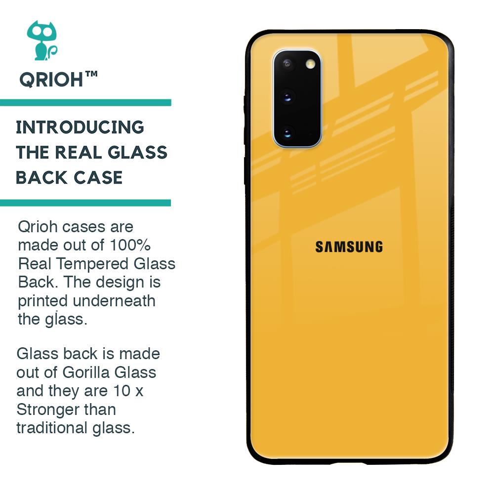 Fluorescent Yellow Glass case for Samsung Galaxy S20