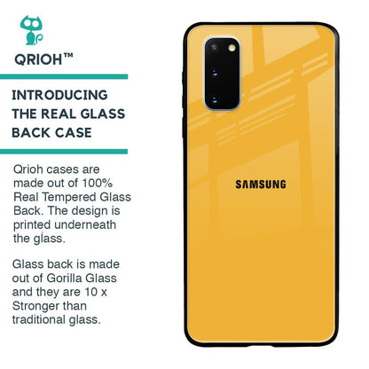 Fluorescent Yellow Glass case for Samsung Galaxy S20