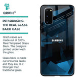 Polygonal Blue Box Glass Case For Samsung Galaxy S20