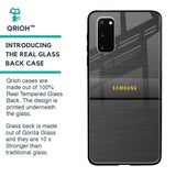 Grey Metallic Glass Case For Samsung Galaxy S20