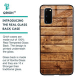 Wooden Planks Glass Case for Samsung Galaxy S20