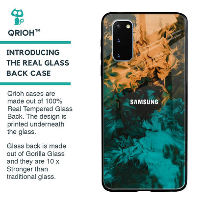 Watercolor Wave Glass Case for Samsung Galaxy S20