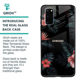 Tropical Art Flower Glass Case for Samsung Galaxy S20