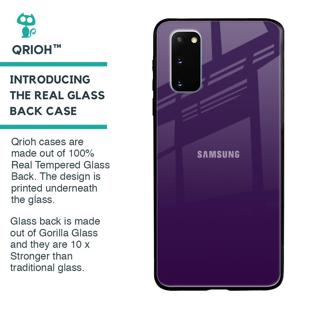 Dark Purple Glass Case for Samsung Galaxy S20
