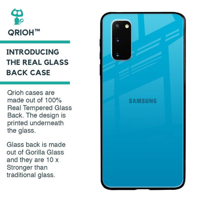 Blue Aqua Glass Case for Samsung Galaxy S20