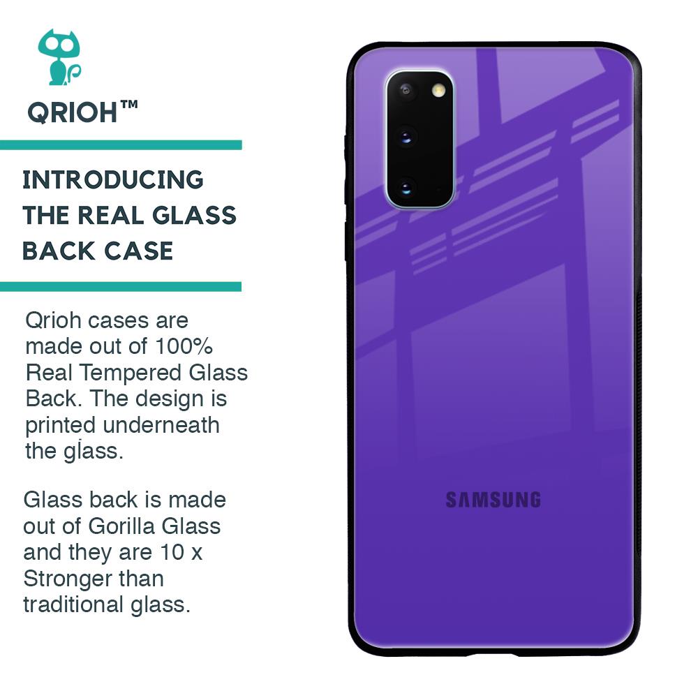 Amethyst Purple Glass Case for Samsung Galaxy S20
