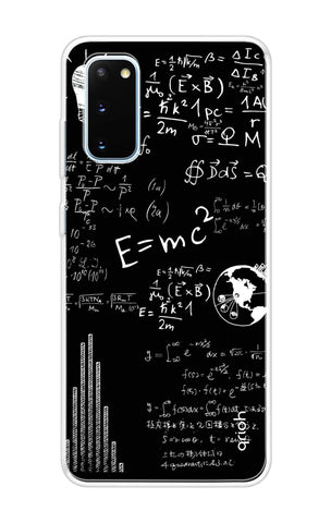 Equation Doodle Samsung Galaxy S20 Back Cover