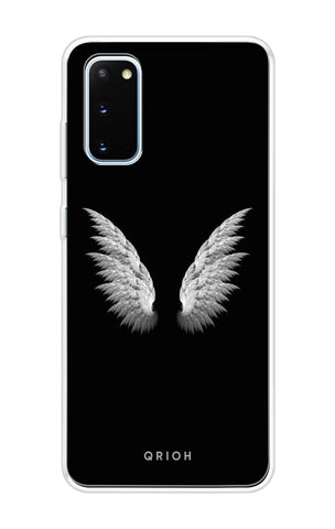 White Angel Wings Samsung Galaxy S20 Back Cover