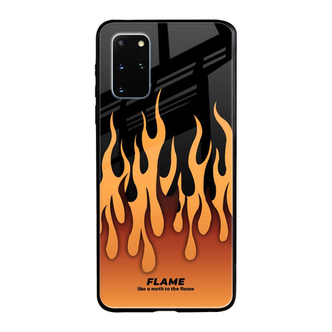 Fire Flame Samsung Galaxy S20 Plus Glass Back Cover Online