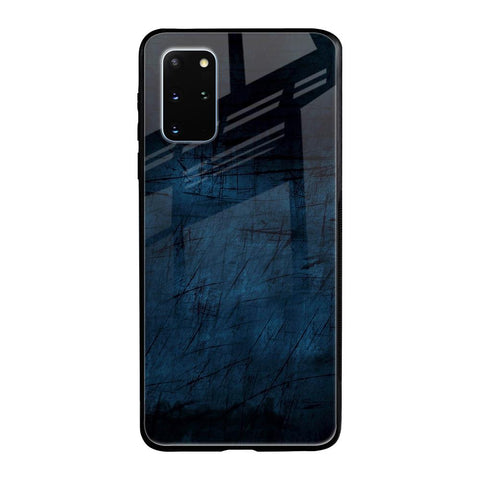 Dark Blue Grunge Samsung Galaxy S20 Plus Glass Back Cover Online