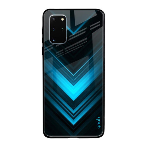 Vertical Blue Arrow Samsung Galaxy S20 Plus Glass Back Cover Online