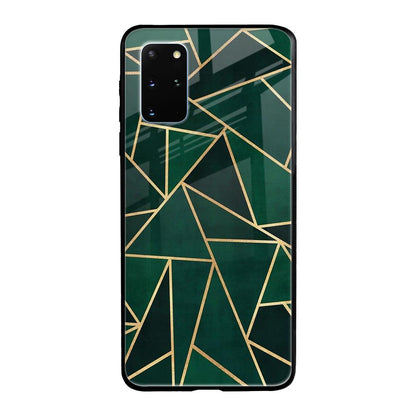 Abstract Green Samsung Galaxy S20 Plus Glass Back Cover Online