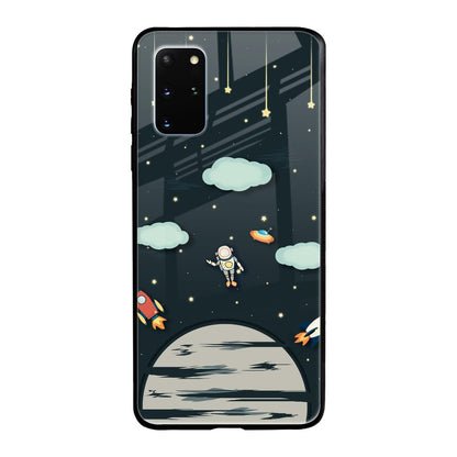 Astronaut Dream Samsung Galaxy S20 Plus Glass Back Cover Online