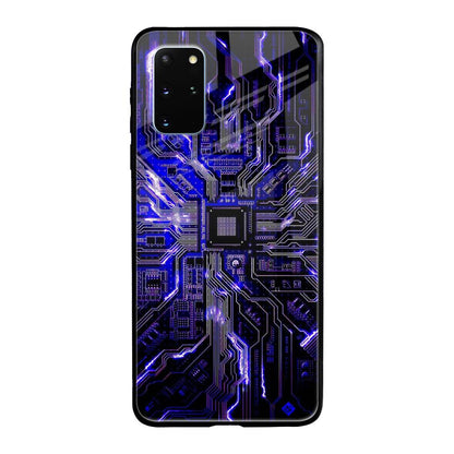 Techno Color Pattern Samsung Galaxy S20 Plus Glass Back Cover Online
