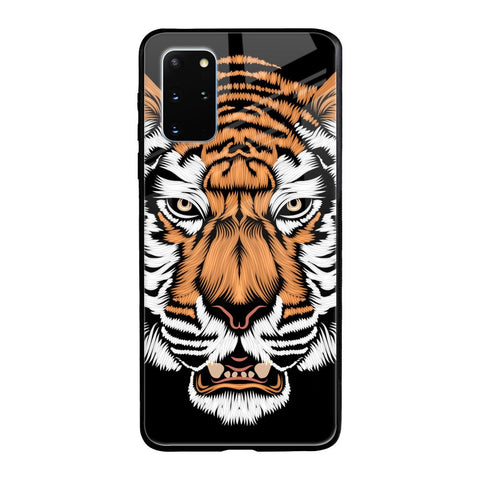 Angry Tiger Samsung Galaxy S20 Plus Glass Back Cover Online