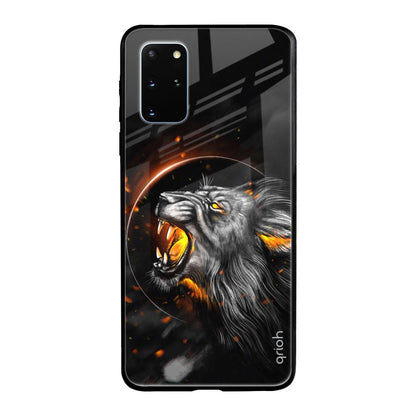 Aggressive Lion Samsung Galaxy S20 Plus Glass Back Cover Online