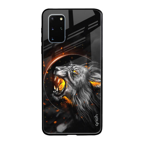 Aggressive Lion Samsung Galaxy S20 Plus Glass Back Cover Online