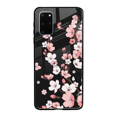 Black Cherry Blossom Samsung Galaxy S20 Plus Glass Back Cover Online