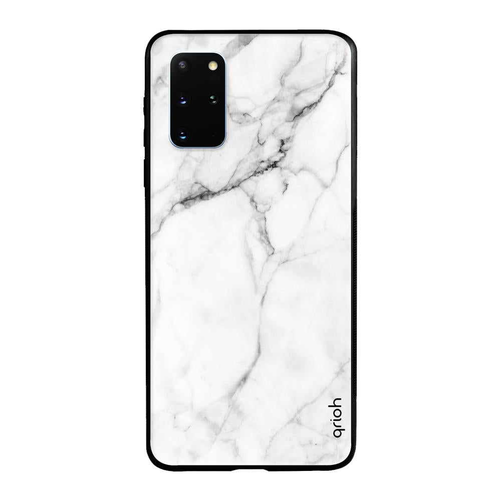 Modern White Marble Samsung Galaxy S20 Plus Glass Back Cover Online