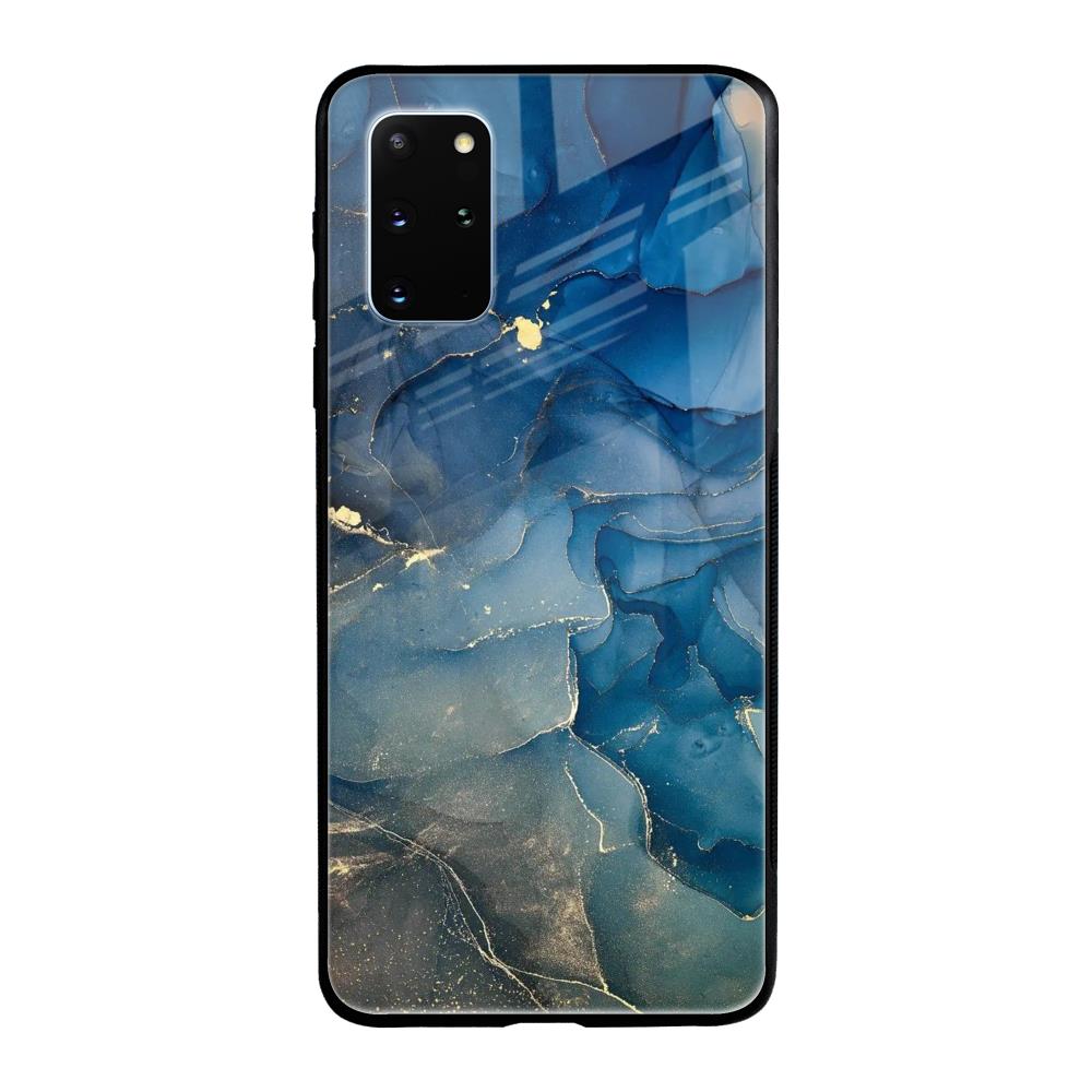 Blue Cool Marble Samsung Galaxy S20 Plus Glass Back Cover Online