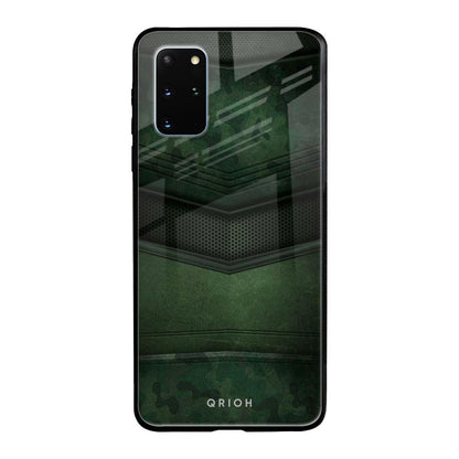 Green Leather Samsung Galaxy S20 Plus Glass Back Cover Online