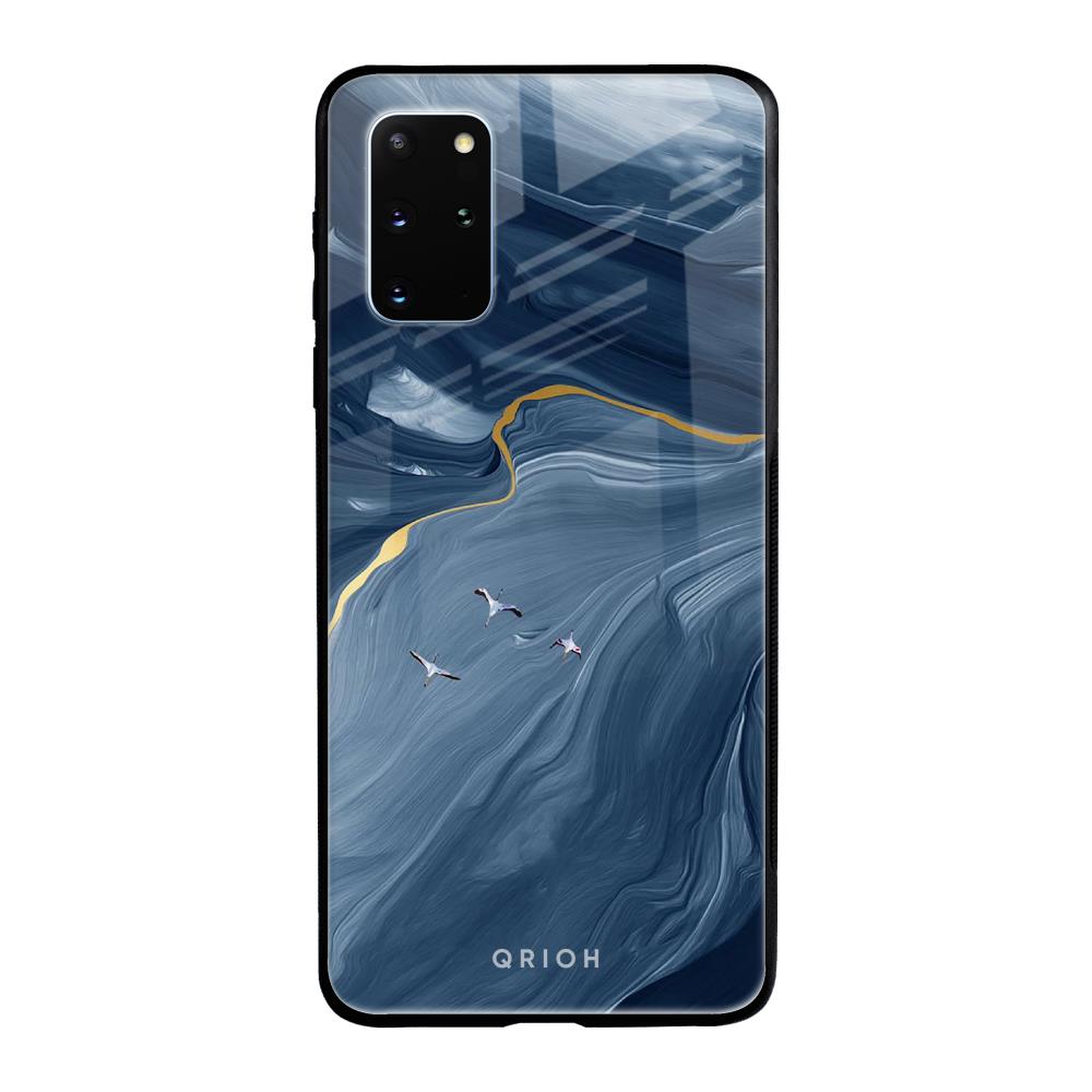 Deep Ocean Marble Samsung Galaxy S20 Plus Glass Back Cover Online
