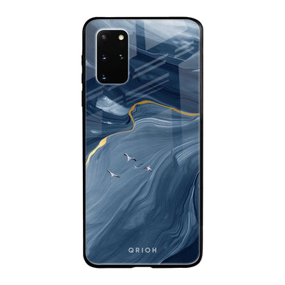 Deep Ocean Marble Samsung Galaxy S20 Plus Glass Back Cover Online